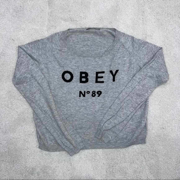 Obey Short Sweater GOOD CONDITION - Picture 2 of 2